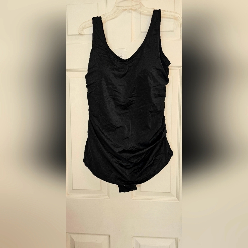 Kim Gravel One-Piece Swimsuit Size 14 New Without Tag Black